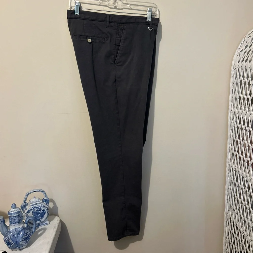 Zara Pants Men’s 34 Grey Business Casual Chinos Straight Leg Flat Front
